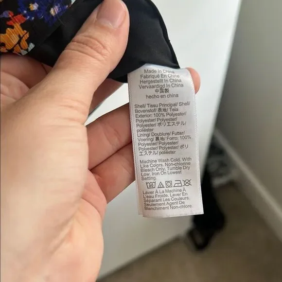 J. Crew Women's Floral V-Neck Top - Multicolor - Picture 3 of 4